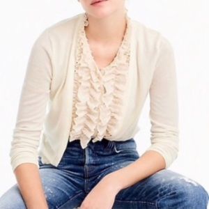 J.Crew pale pink cardigan sweater w built in cami